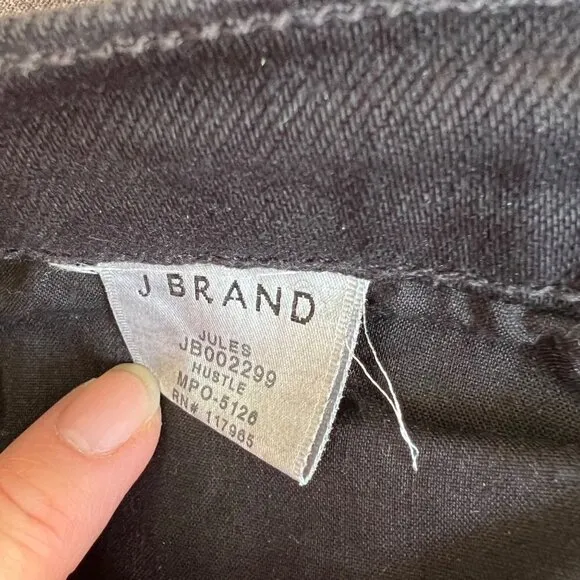 ❤️ J.Brand Highrise ankle straight legs Jules jeans , black, Size 27 O