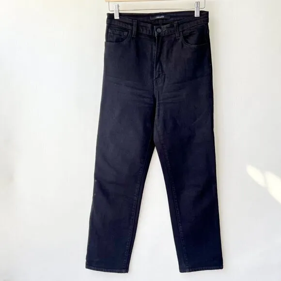 ❤️ J.Brand Highrise ankle straight legs Jules jeans , black, Size 27 O
