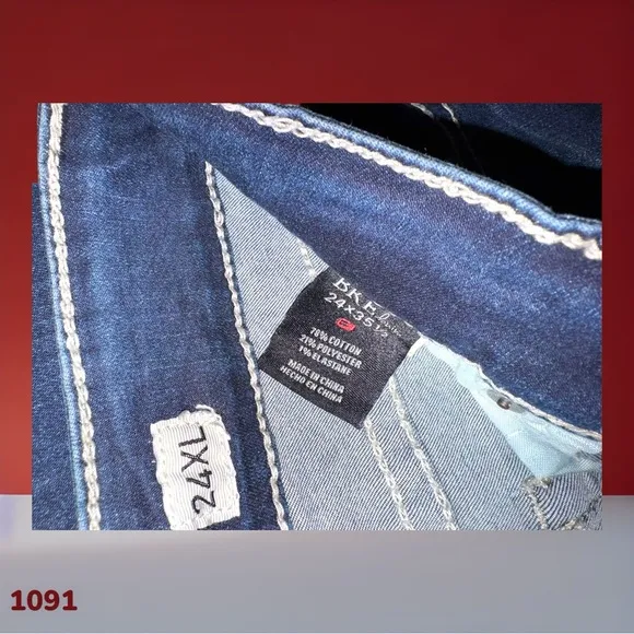 1091 Buckle | BKE Stella Bootcut Jeans Size 24 (27x34) Stretch Low Rise