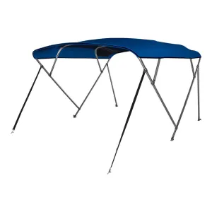 4 Bow Bimini Top Blue with Rear Support Poles