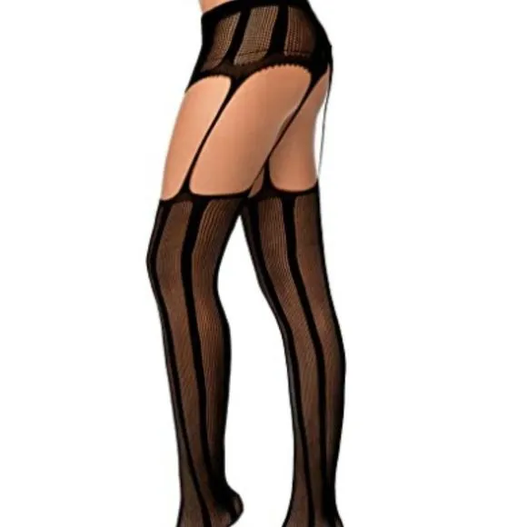 6 Pairs Women Fishnet Thigh-High Stockings Tights Suspender Pantyhose  Stockings