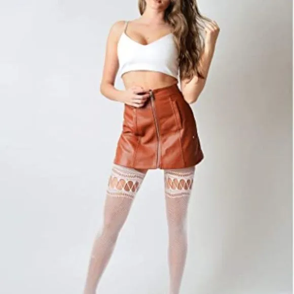 6 Pairs Women Fishnet Thigh-High Stockings Tights Suspender Pantyhose  Stockings
