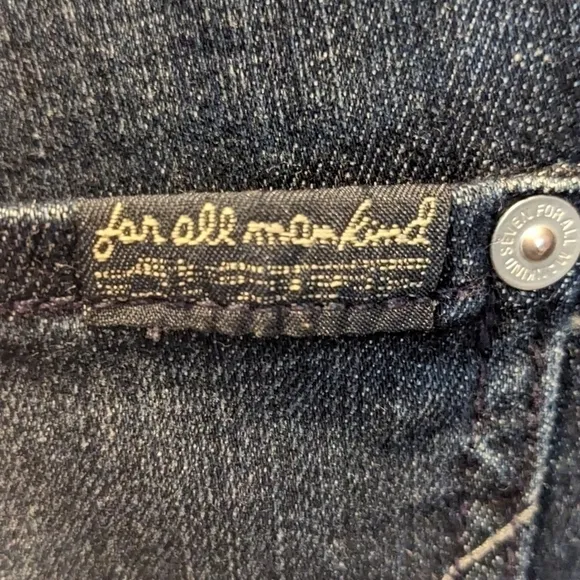 7 for all mankind, dark wash, bootcut jeans, size 36