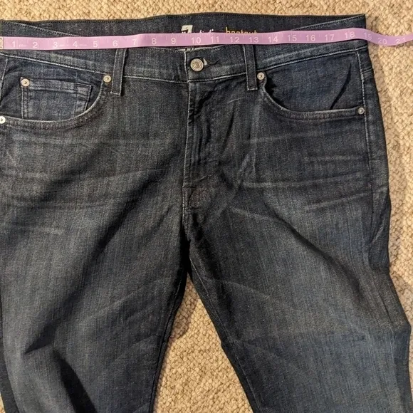 7 for all mankind, dark wash, bootcut jeans, size 36