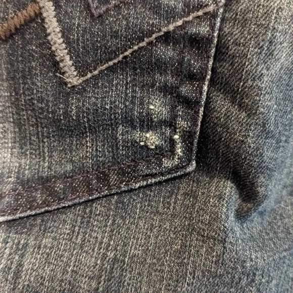 7 for all mankind, dark wash, bootcut jeans, size 36