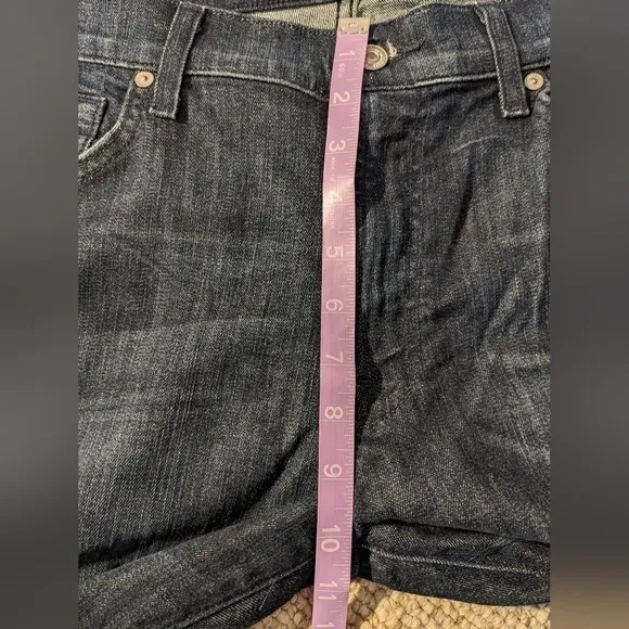 7 for all mankind, dark wash, bootcut jeans, size 36