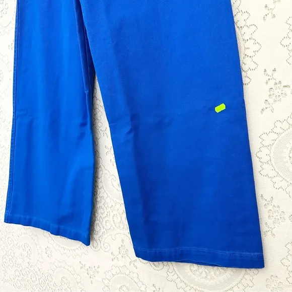Adidas x KSENIASCHNAIDER 3-Stripe Wide Leg Dyed Jeans Bright Blue Denim