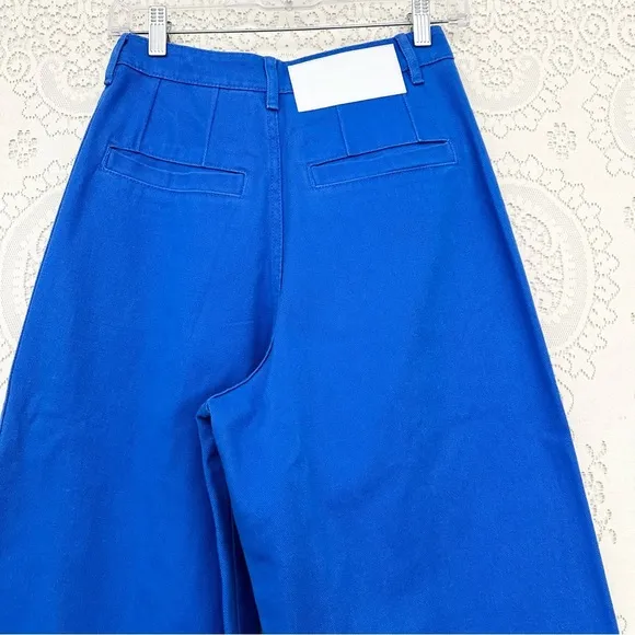 Adidas x KSENIASCHNAIDER 3-Stripe Wide Leg Dyed Jeans Bright Blue Denim