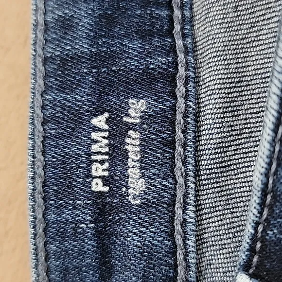 AG Adriana Goldschmied Prima Cigarette Leg Denim Jeans Size 32R EUC