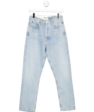 AGOLDE Blue Riley High-rise Straight Leg Crop Jeans W25