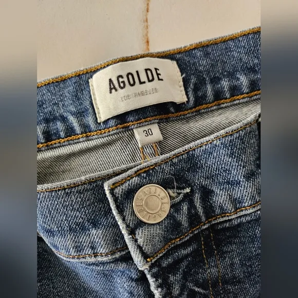 AGOLDE Toni Mid Rise Straight Jeans Size 30