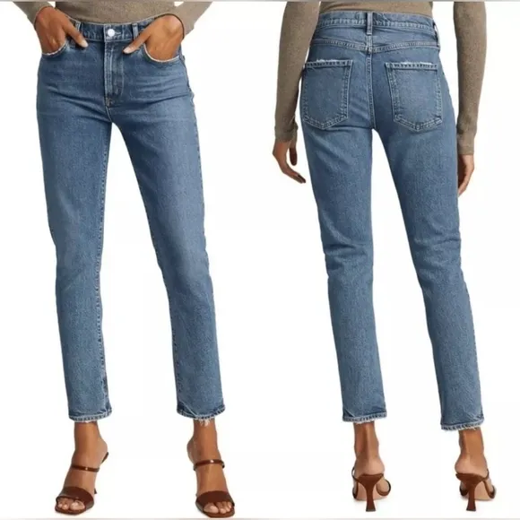 AGOLDE Toni Mid Rise Straight Jeans Size 30