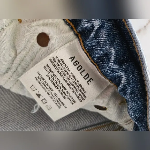 AGOLDE Toni Mid Rise Straight Jeans Size 30