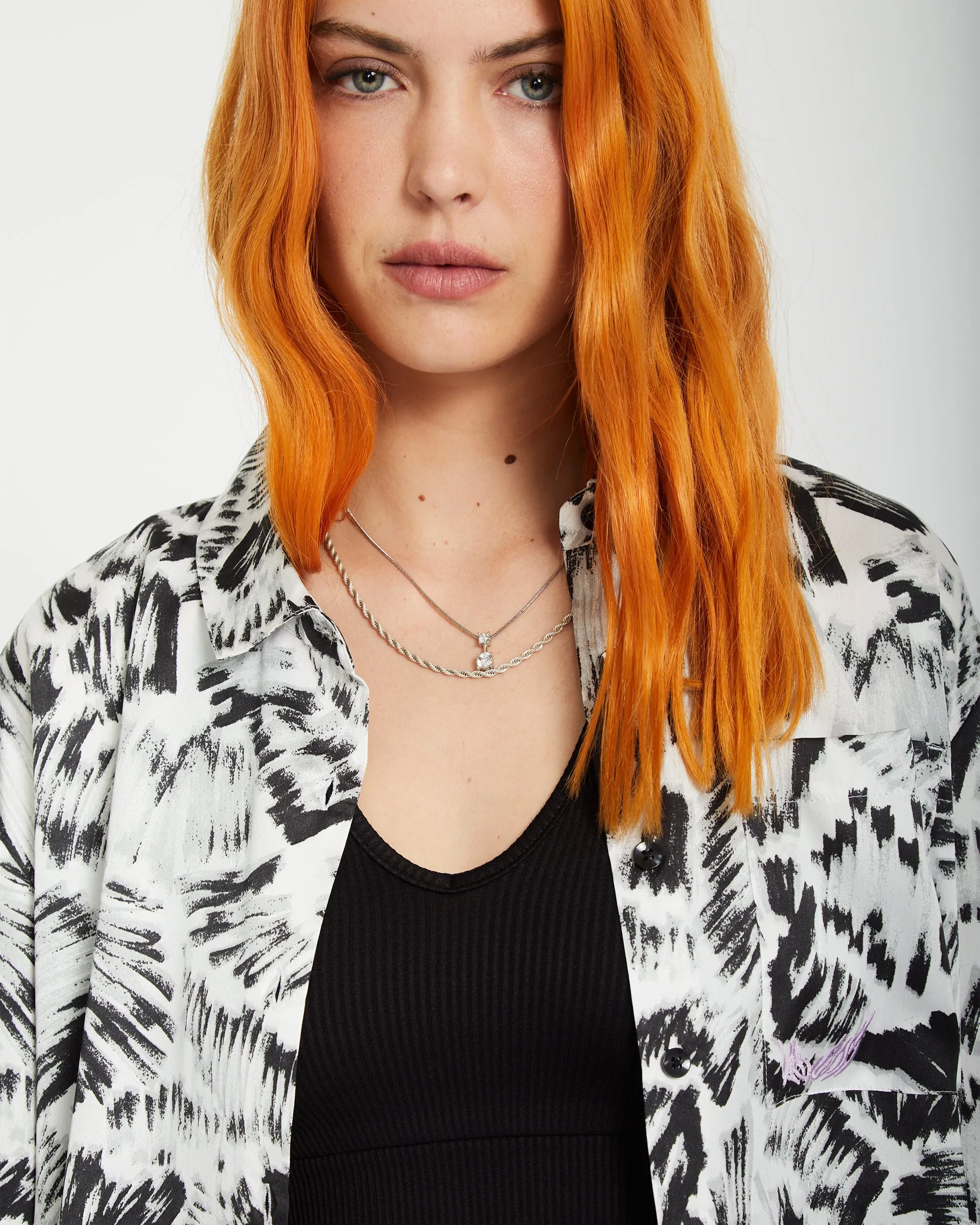 Alix Shirt - BLACK WHITE