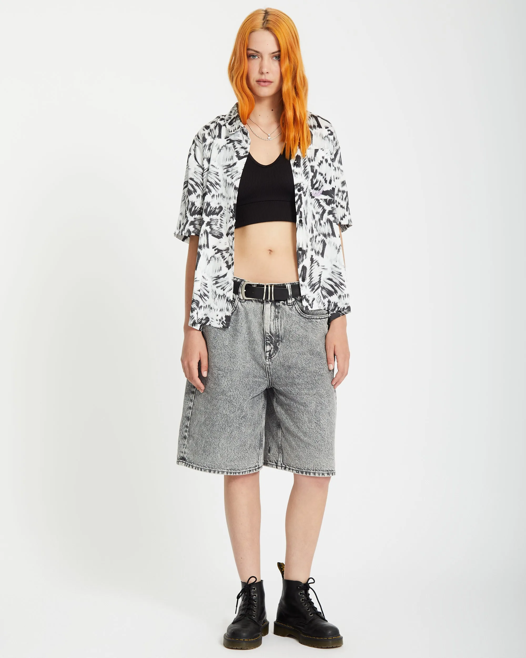 Alix Shirt - BLACK WHITE