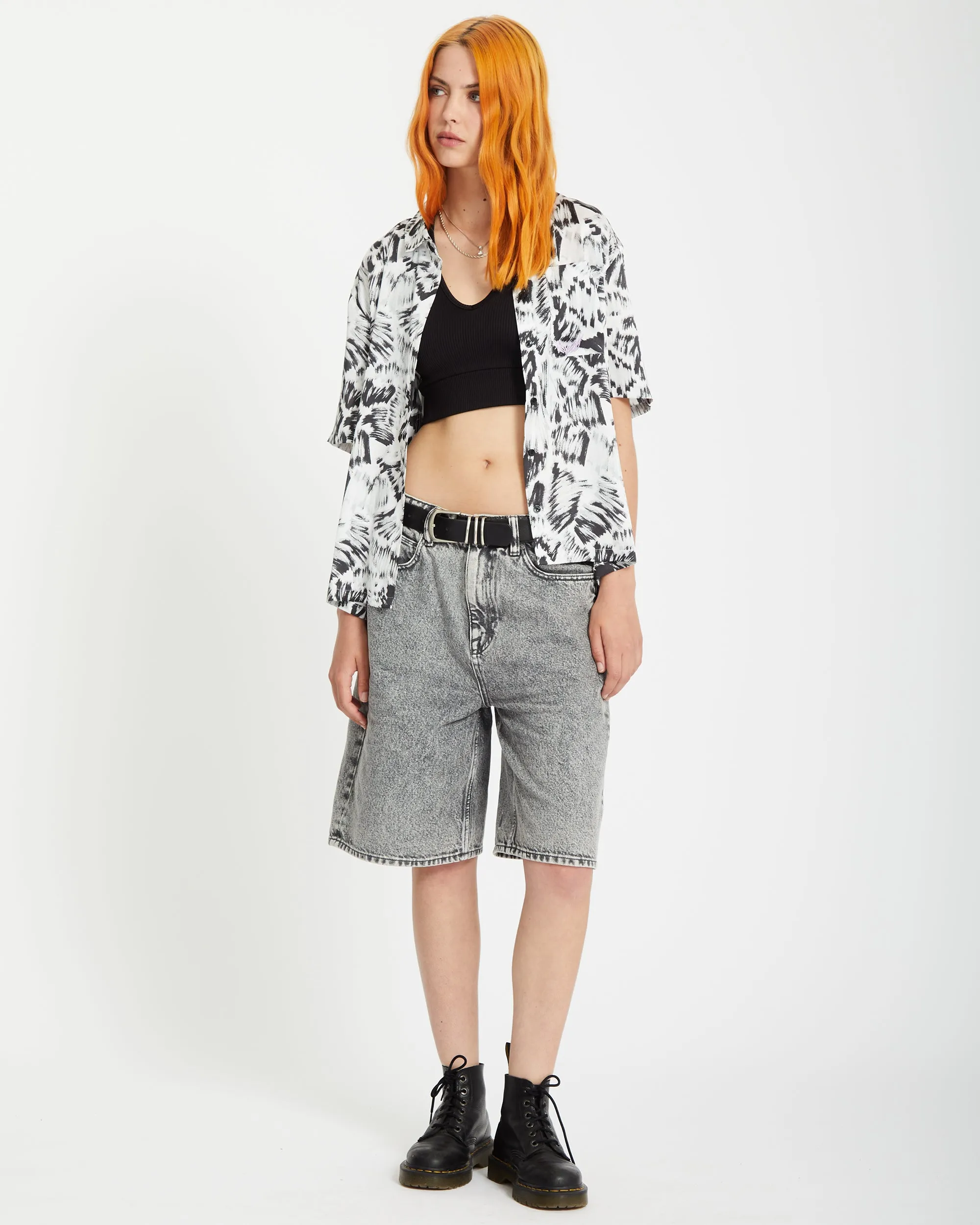 Alix Shirt - BLACK WHITE
