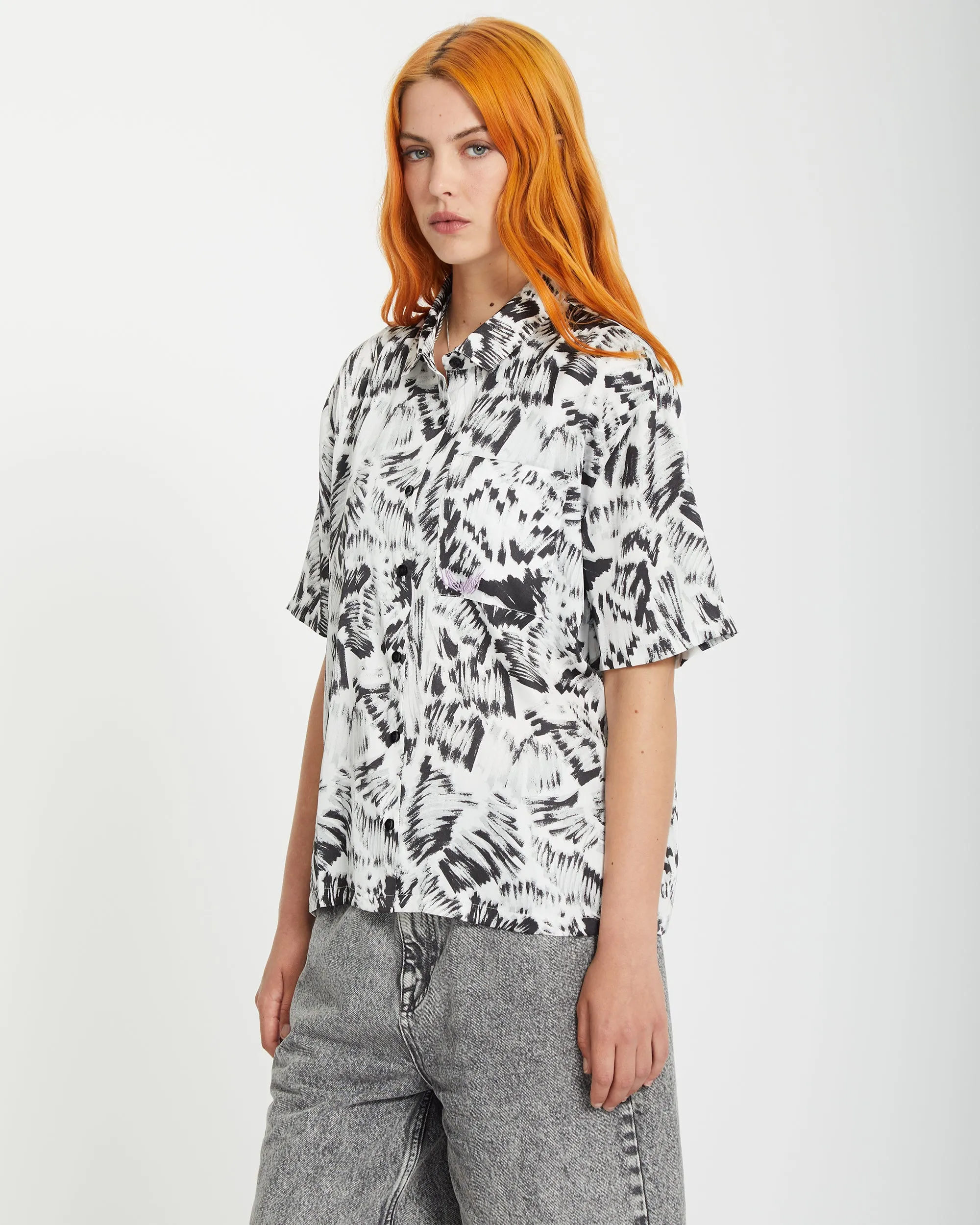 Alix Shirt - BLACK WHITE