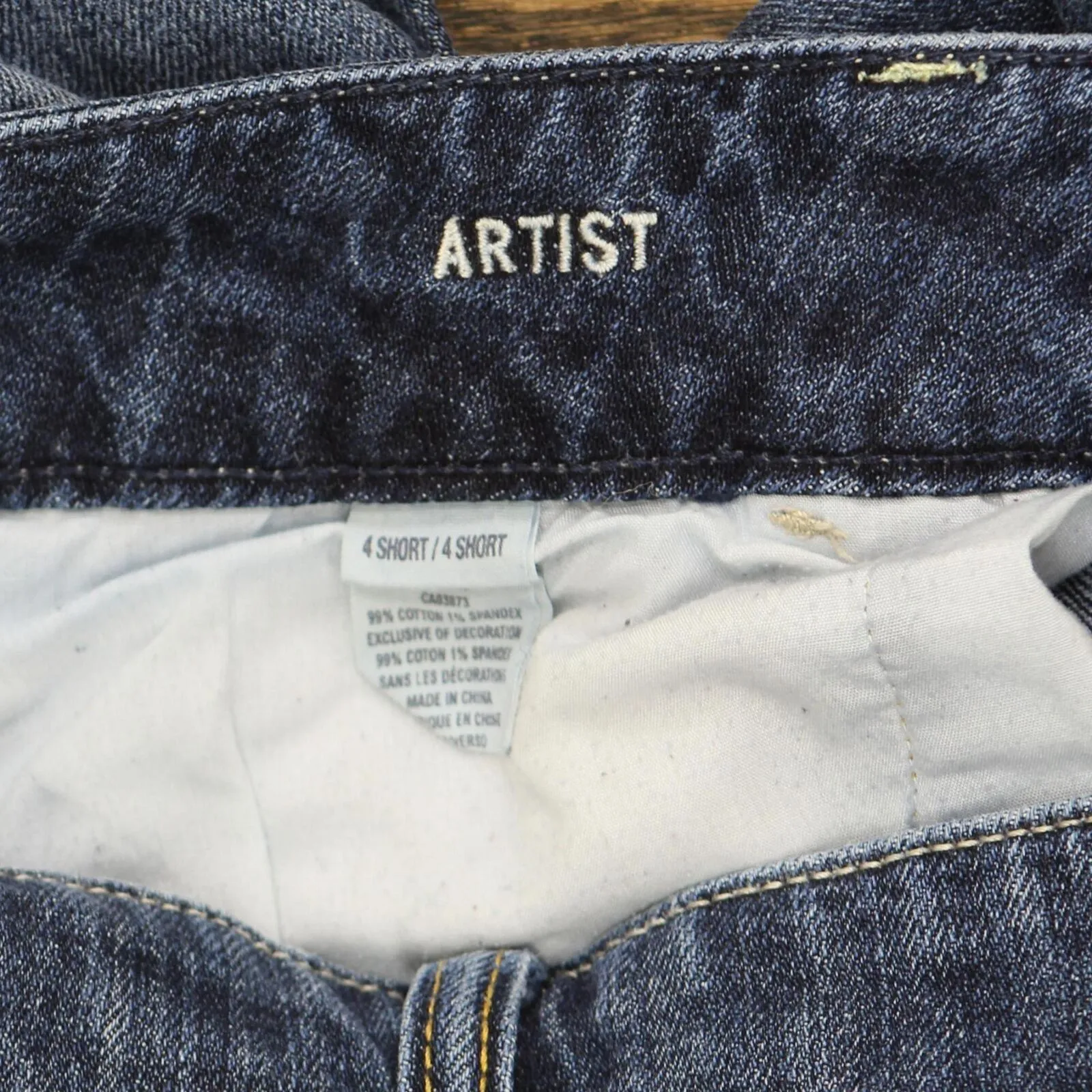 American Eagle Womens Artist Stretch Bootcut Jeans Dark Blue 4 Short