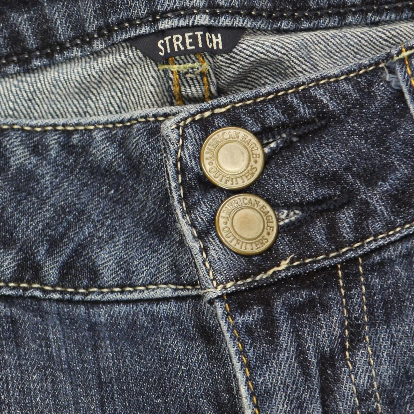 American Eagle Womens Artist Stretch Bootcut Jeans Dark Blue 4 Short