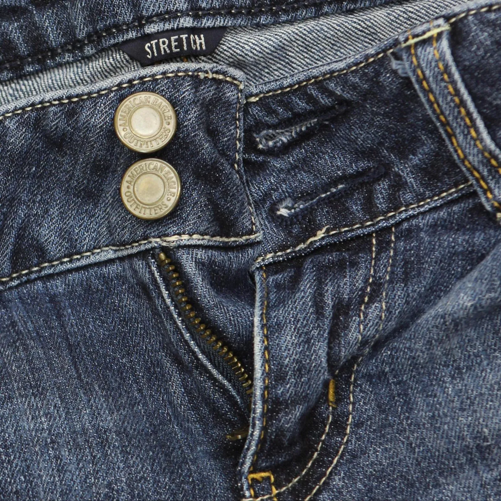 American Eagle Womens Artist Stretch Bootcut Jeans Dark Blue 4 Short