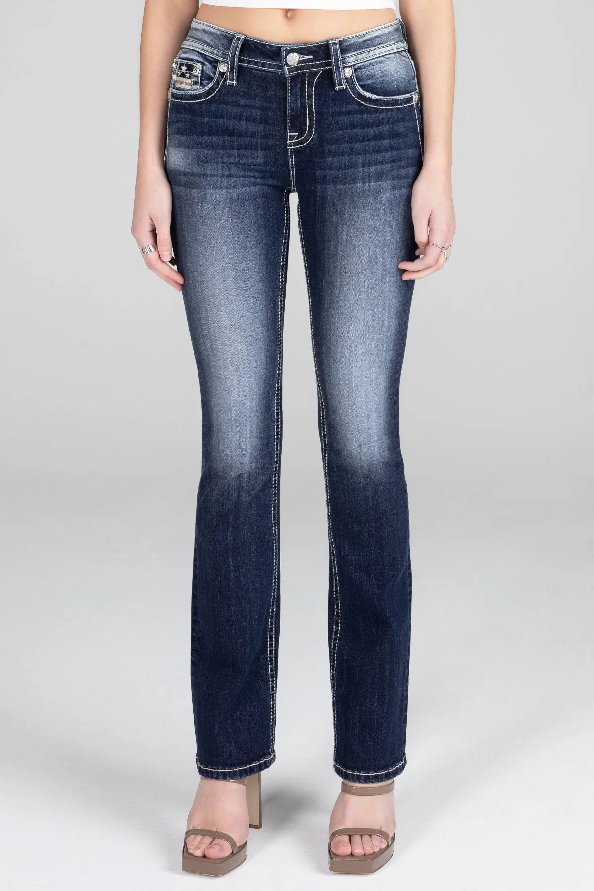 Americana Flag Bootcut Jeans