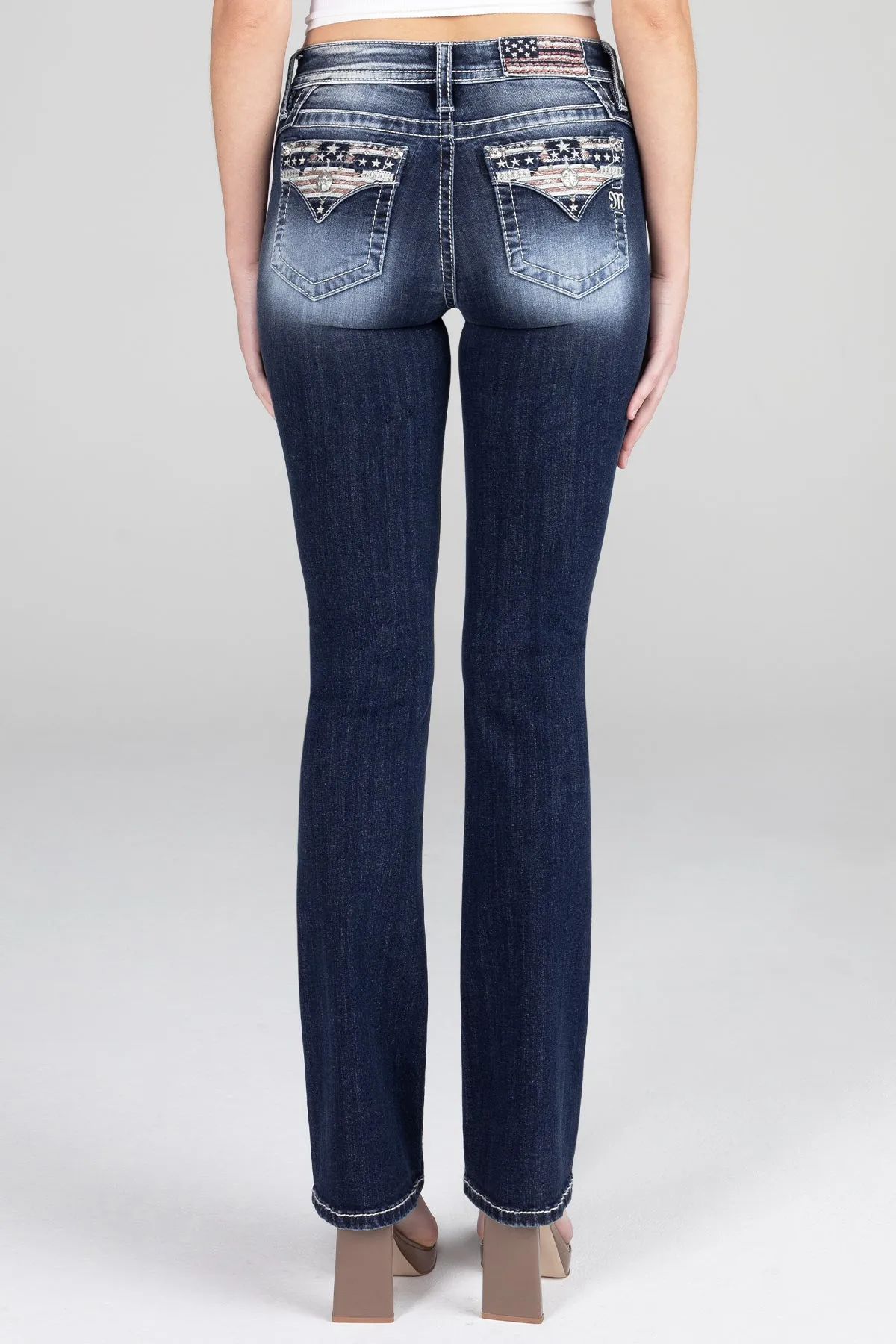 Americana Flag Bootcut Jeans