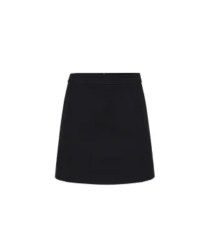 Anell Golf H Cotton Stitch Skirt - Black