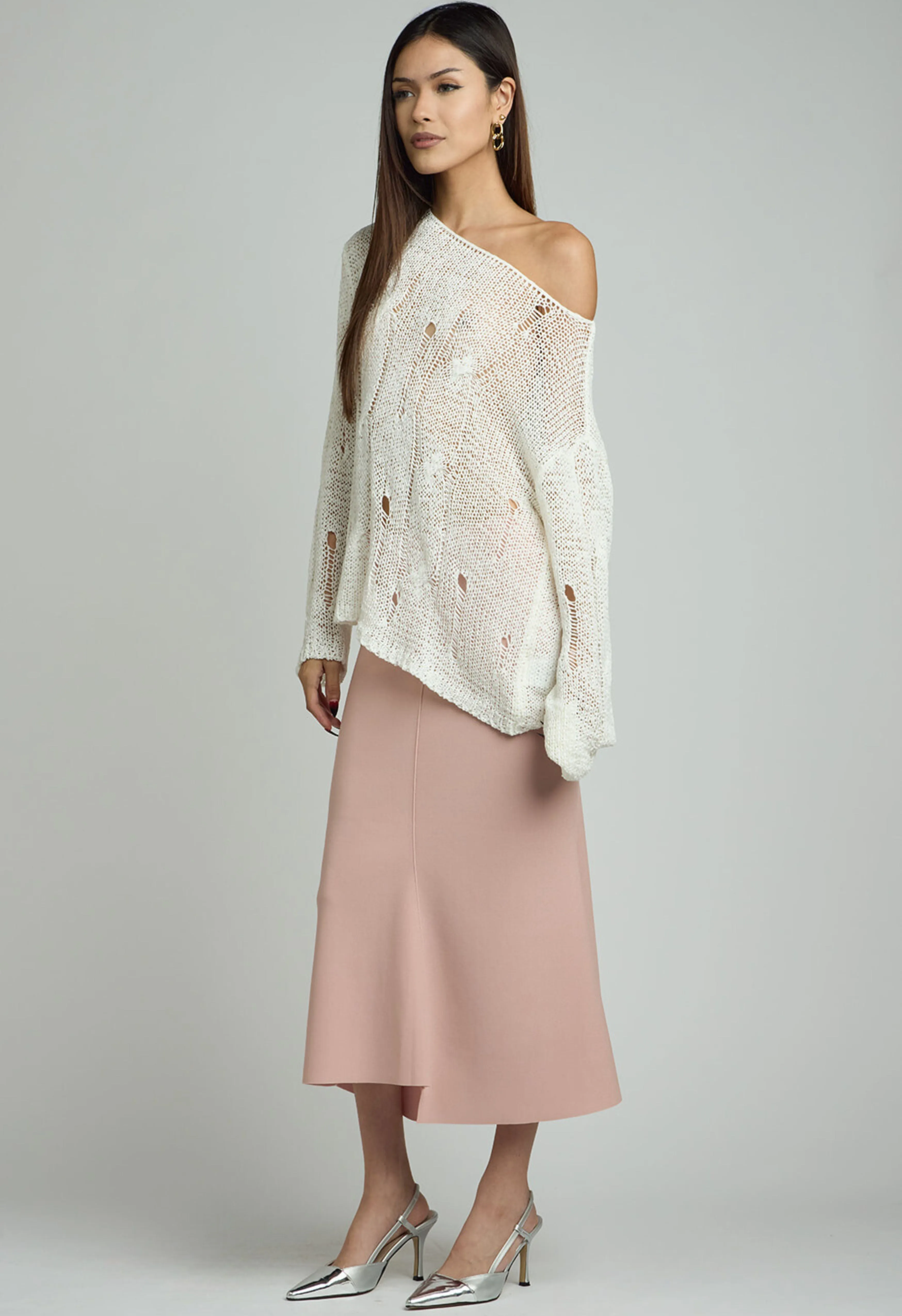 Annette Sweater in Ice Vanilla