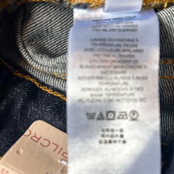 Anthropologie Pilcro The Split Straight Jeans Size 25 NWT