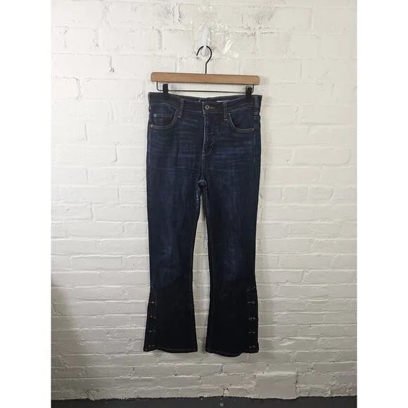 Anthropologie Women's High Rise Stretch Bootcut Denim Jeans Blue Size 27