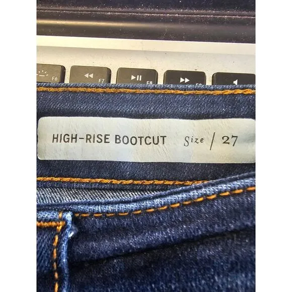 Anthropologie Women's High Rise Stretch Bootcut Denim Jeans Blue Size 27