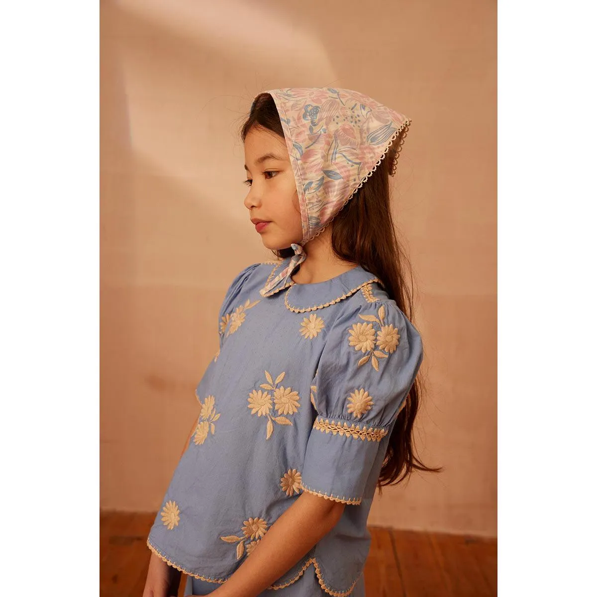 Apolina - Loretta shorts & top set - Cornflower