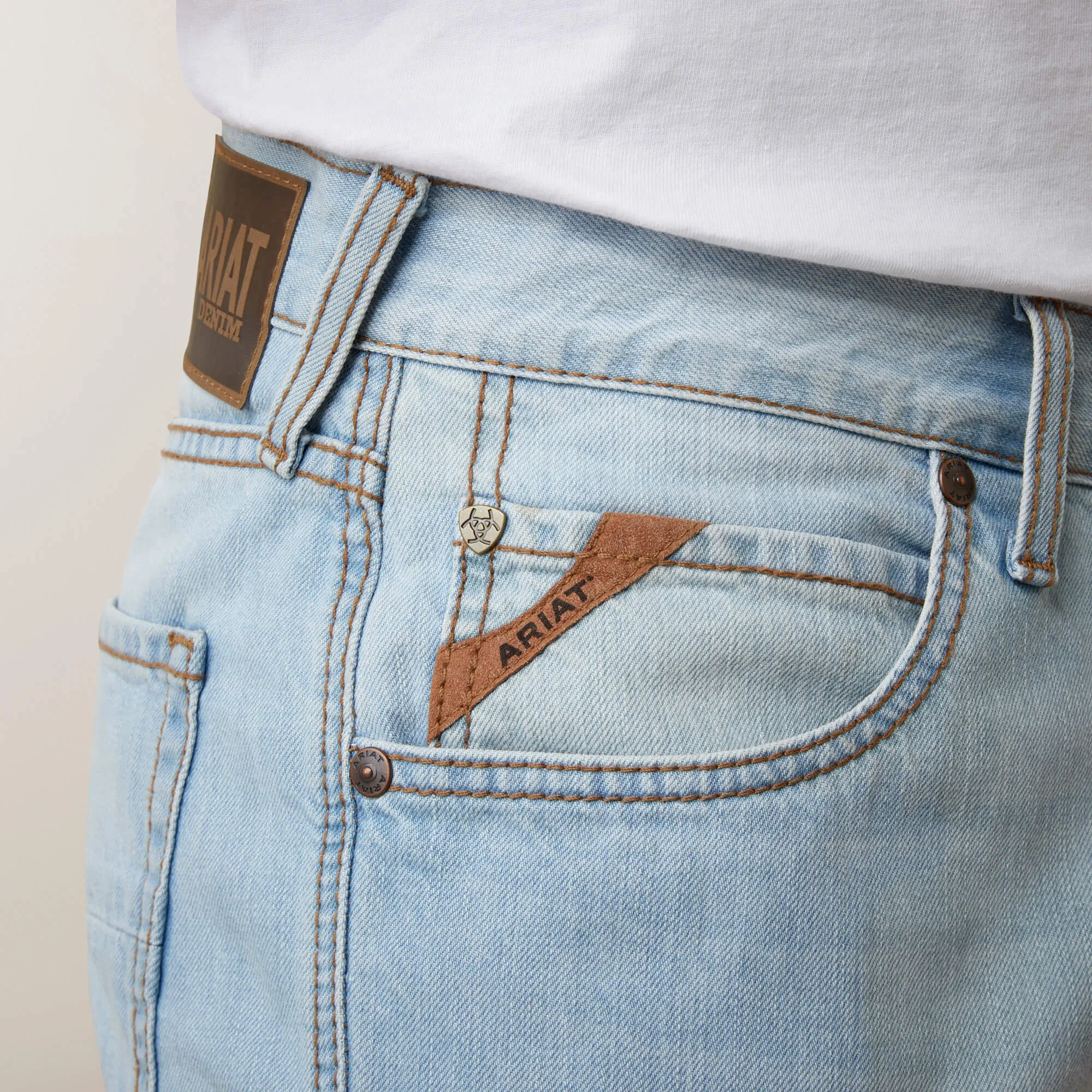 Ariat M5 Straight Leg Mens Jeans Eli Zuma