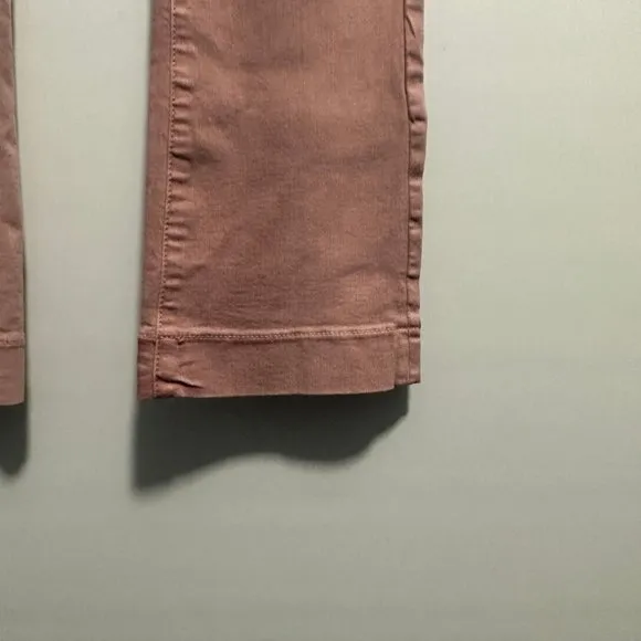 Articles Of Society Pink London Contrast‎ Crop Flare Leg Jeans Sz 27