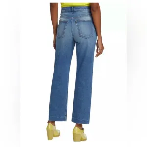 ASKK NY High-Rise Distressed Straight-Leg Jeans, Size 26