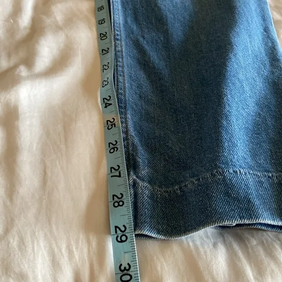 ASKK NY High-Rise Distressed Straight-Leg Jeans, Size 26