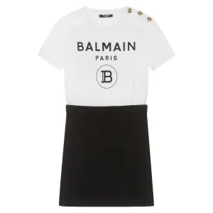 Balmain Black and White Dress