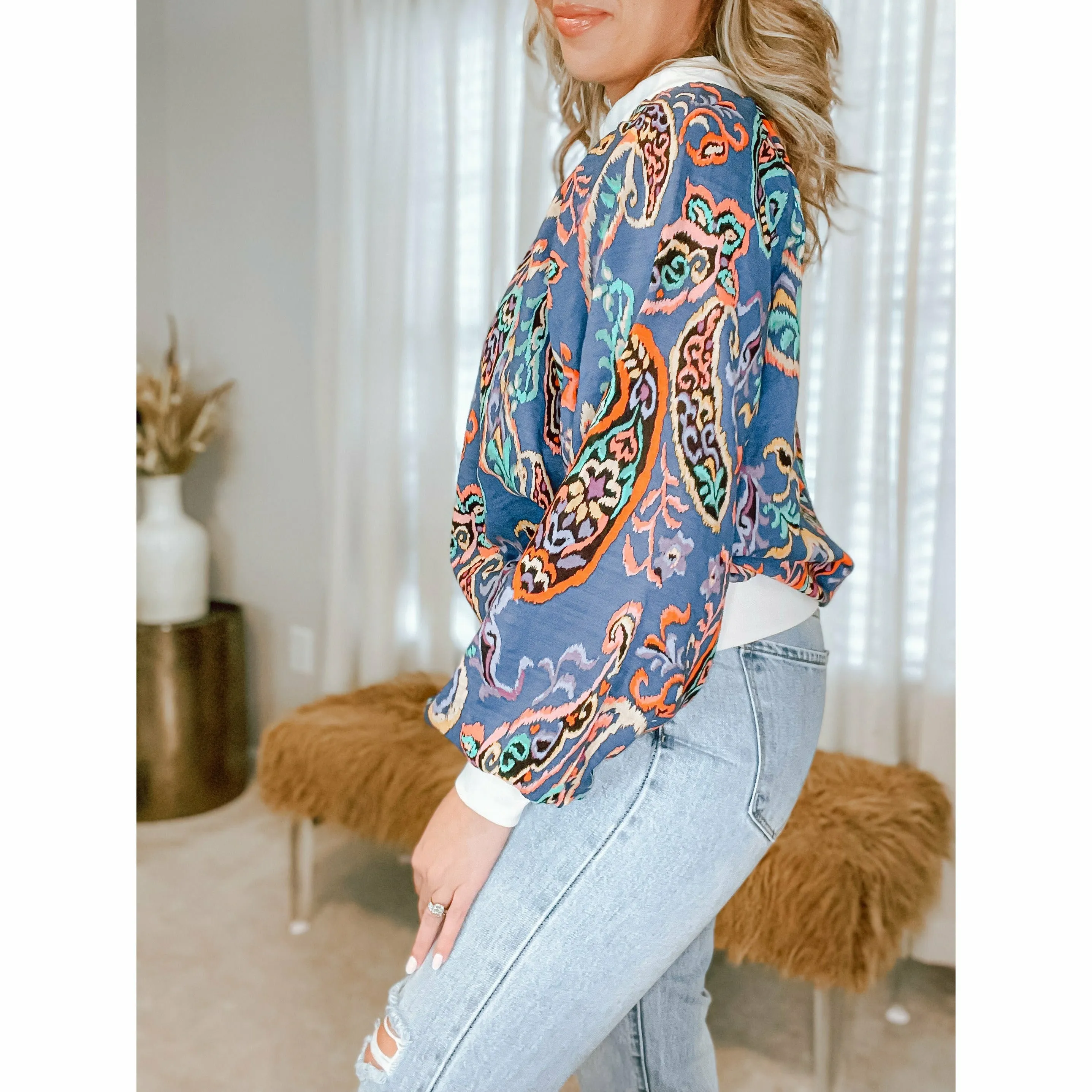 Barron Paisley Top
