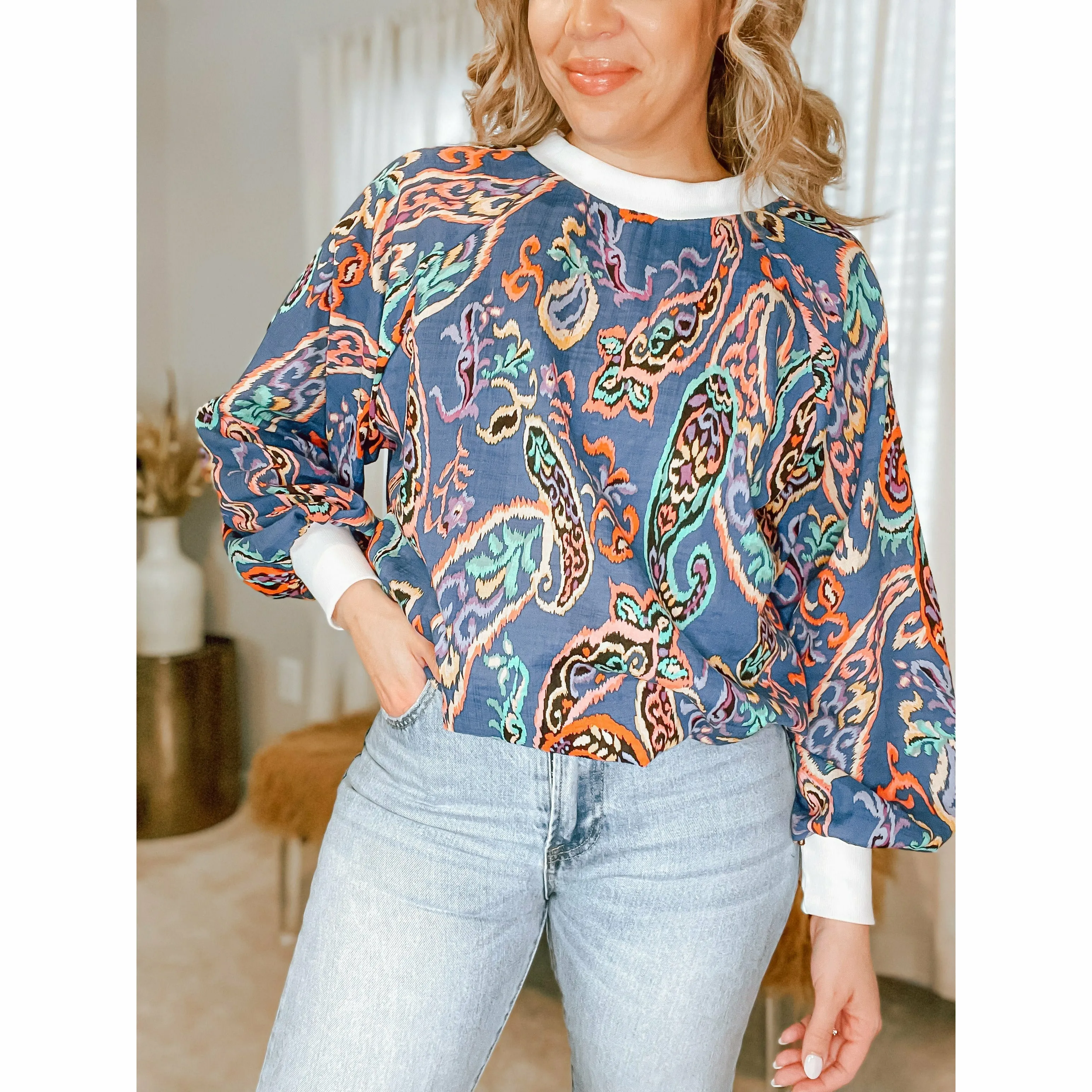 Barron Paisley Top