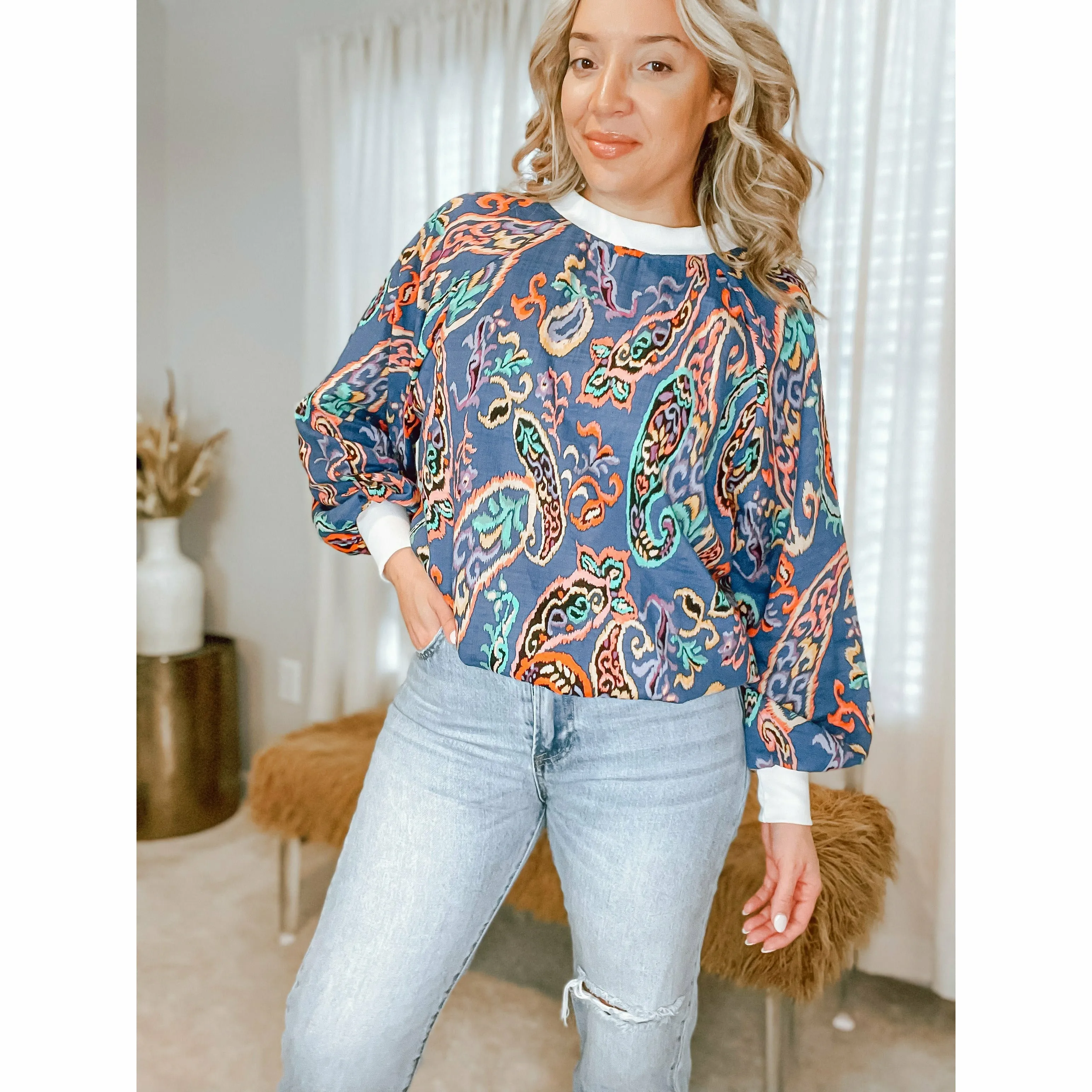 Barron Paisley Top