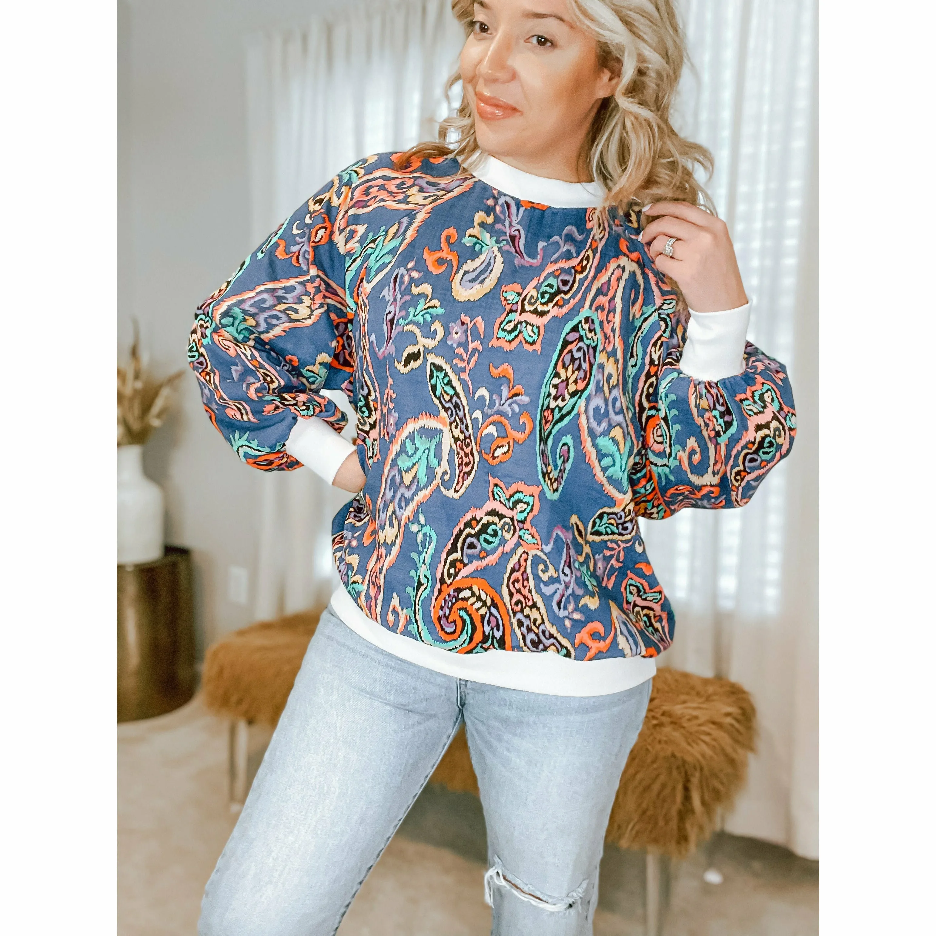 Barron Paisley Top