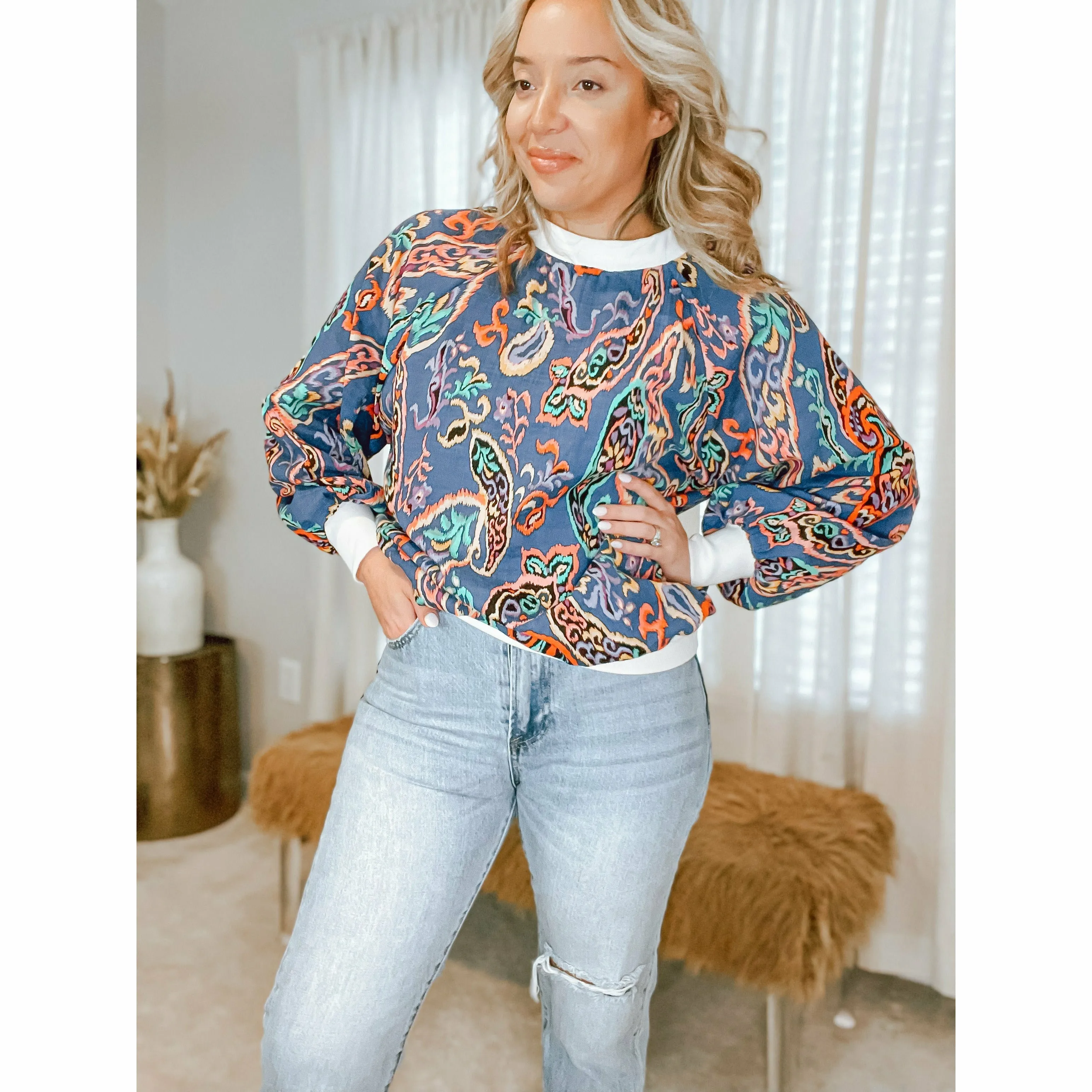 Barron Paisley Top