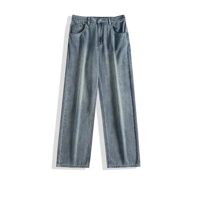 Basic Wide-leg Straight Jeans