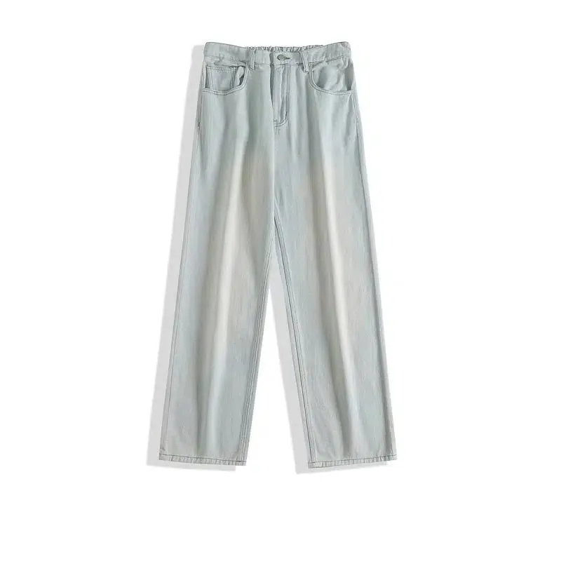 Basic Wide-leg Straight Jeans