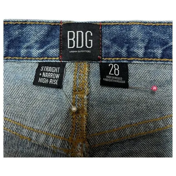 BDG Urban Outfitters Jeans Womens 28 Cassidy Button Fly Straight Narrow High