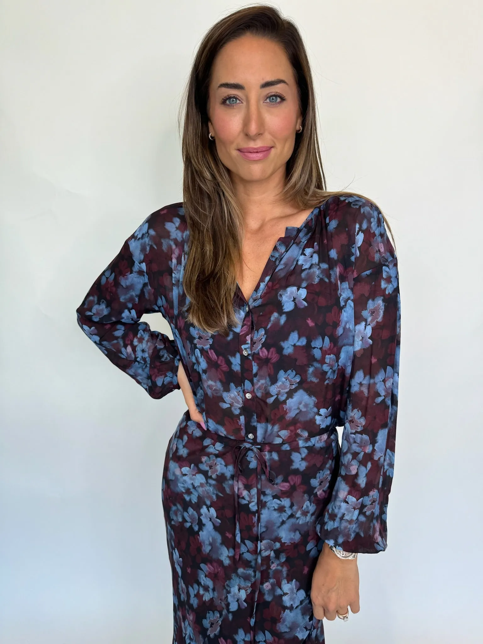 Bella Dahl Shirred Neck Blouse