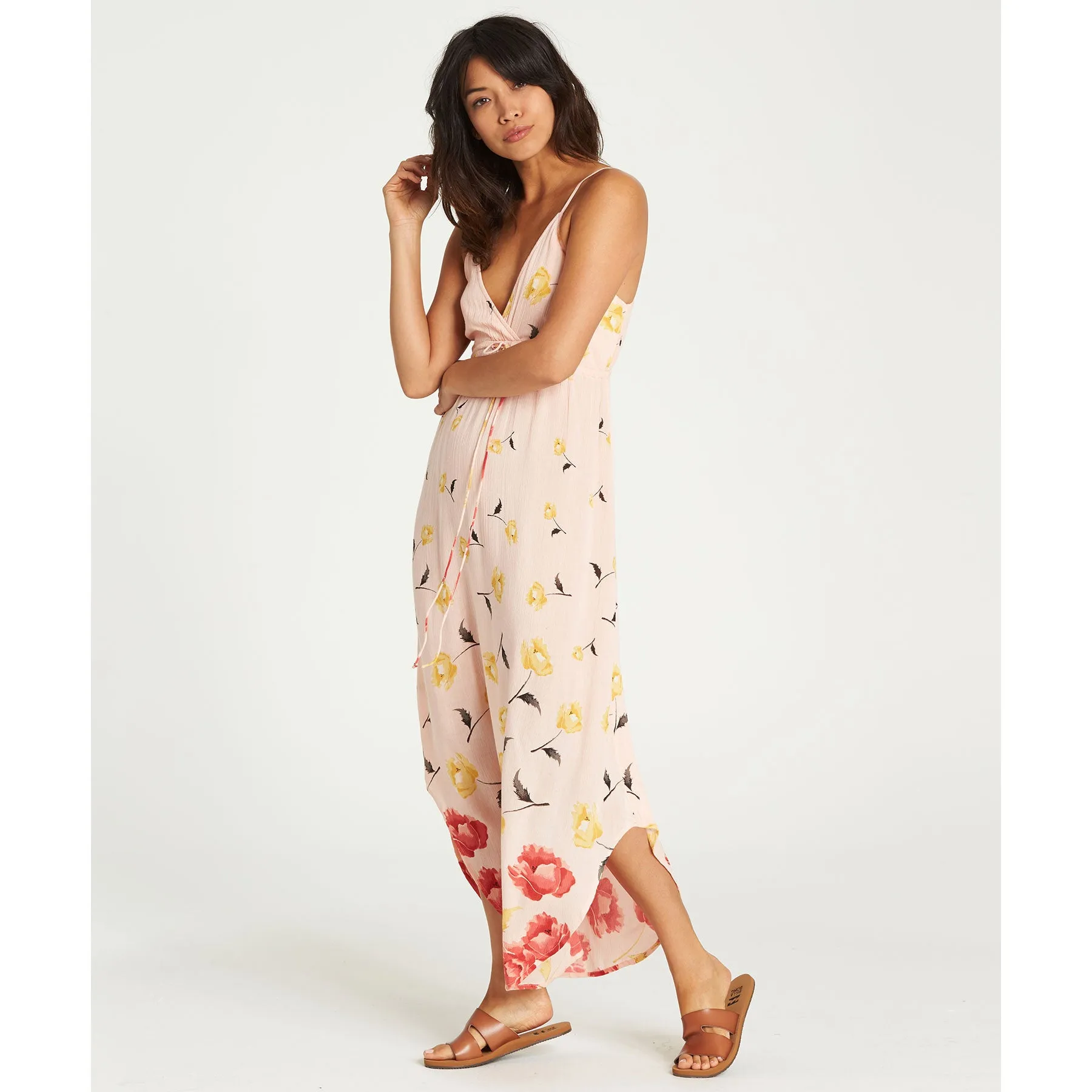 Billabong Women's Like Minded Midi Dress | Black, Peaches