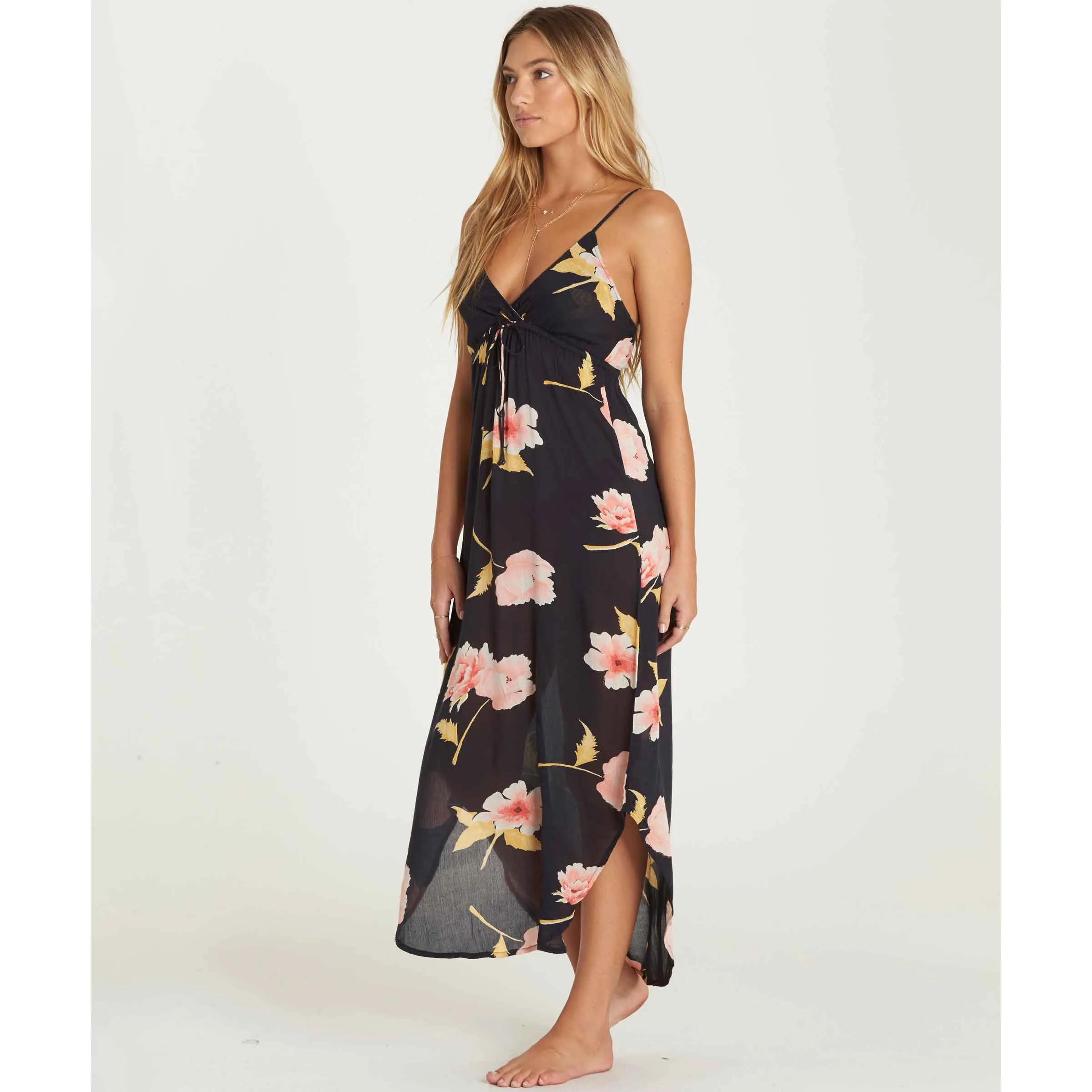 Billabong Women's Like Minded Midi Dress | Black, Peaches