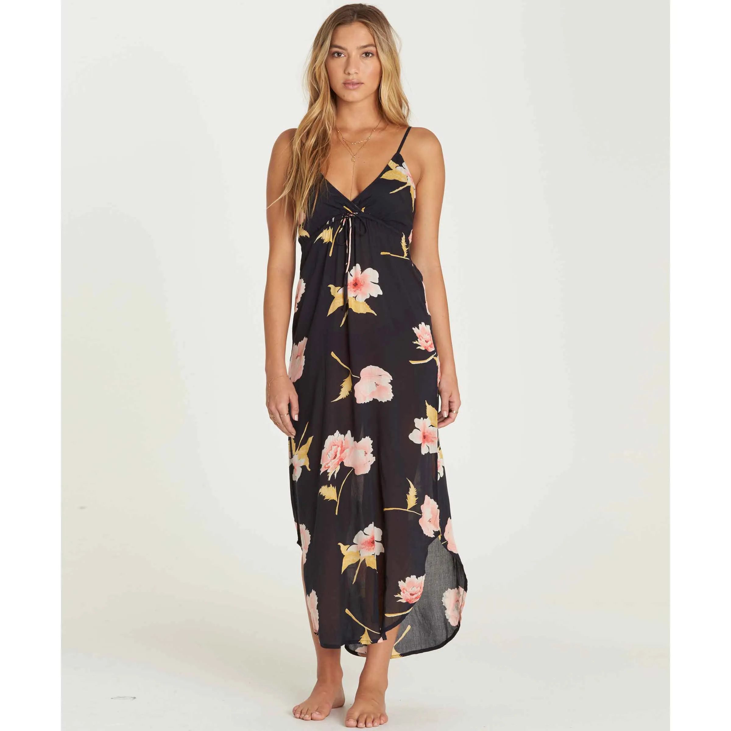Billabong Women's Like Minded Midi Dress | Black, Peaches