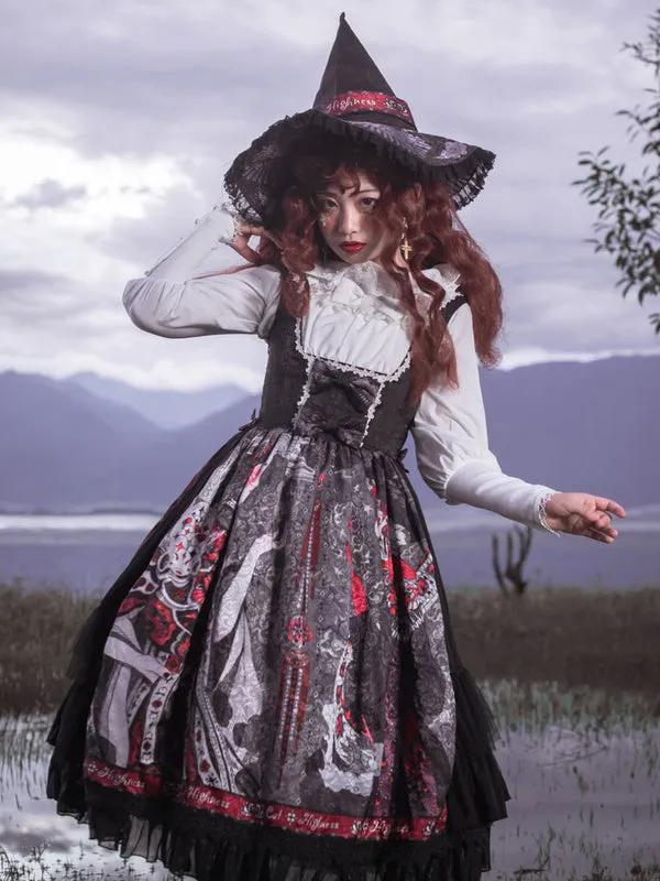 Black Lolita Blouses Long Sleeves Polyester Sweet Top Lolita Shirt